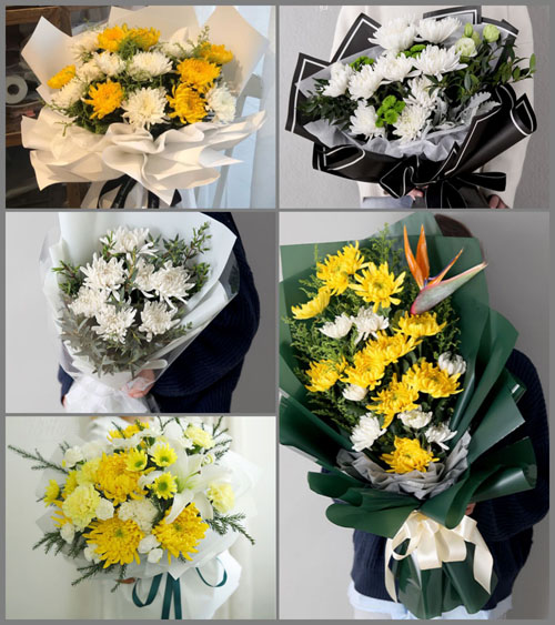广东揭阳市普宁市洪阳镇古份村白事花束代送